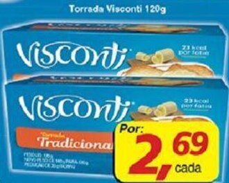 Supermercados Guanabara Torrada Visconti 120g oferta