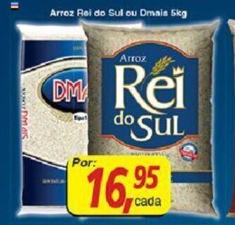 Supermercados Guanabara Arroz Rei do Sul ou Dmais 5kg oferta