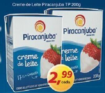 Supermercados Guanabara Creme de Leite Piracanjuba TP 200g oferta