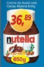 Supermercados Guanabara Creme de Avela com Cacau Nutella 650g oferta