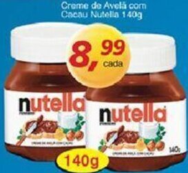 Supermercados Guanabara Creme de Avela com Cacau Nutella 140g oferta