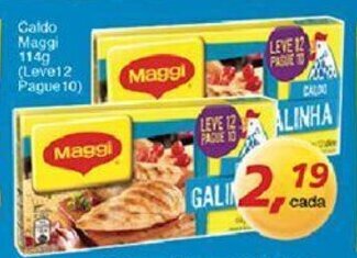 Supermercados Guanabara Caldo Maggi 114g oferta