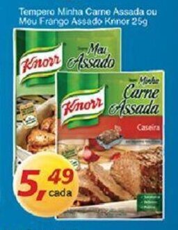Supermercados Guanabara Tempero Minha Carne Assada ou Meu Frango Assado Knorr 25g oferta