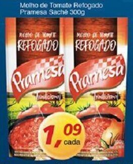 Supermercados Guanabara Molho de Tomate Refogado Pramesa sache 300g oferta