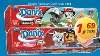 Supermercados Guanabara Biscoito Recheado Danix Arcor 130g oferta