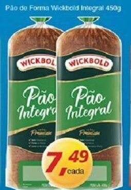 Supermercados Guanabara Pao de Forma Wickbold Integral 450g oferta