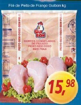 Supermercados Guanabara File de Peito de Frango Guibon 1kg oferta