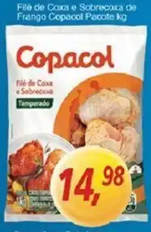 File de Coxa e Sobrecoxa de frango Copacol pacote 1kg