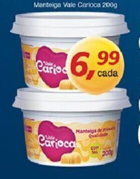 Supermercados Guanabara Manteiga Vale Carioca 200g oferta