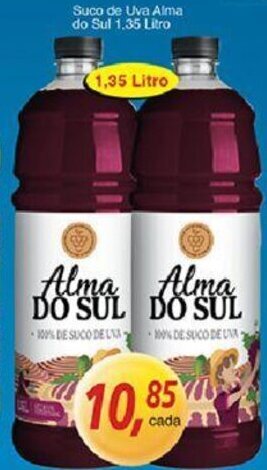 Supermercados Guanabara Suco de Uva Alma do Sul 1.35L oferta