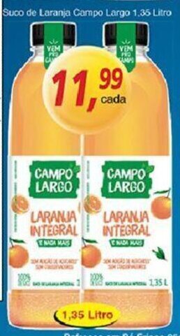 Suco de Laranja Campo Largo 1.35L