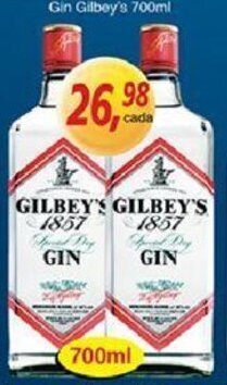 Supermercados Guanabara Gin Gilbey's 700ml oferta