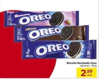 Carrefour Biscoito Recheado Oreo 90g oferta