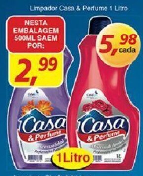 Supermercados Guanabara Limpador Casa & Perfume 500ml oferta