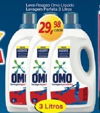 Supermercados Guanabara Lava roupas Omo Liquido lavagem Perfeito 3L oferta