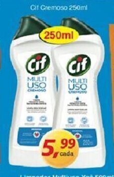 Supermercados Guanabara Cif Cremoso 250ml oferta