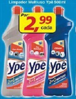 Supermercados Guanabara Limpador Multiuso Ype 500ml oferta