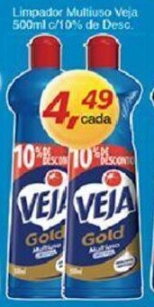 Supermercados Guanabara Limpador Multiuso Veja 500ml c/ 10% de Desc. oferta