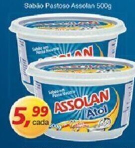 Supermercados Guanabara Sabao Pastoso Assolan 500g oferta