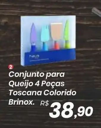 Conjunto para queijo brinox