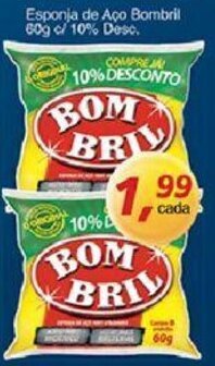 Supermercados Guanabara Esponja de Aco Bombril 60g c/10% Desc. oferta