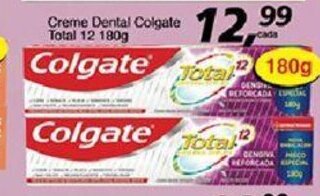 Supermercados Guanabara Creme Dental Colgate Total 12 180g oferta