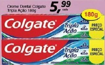 Supermercados Guanabara Creme Dental Colgate Tripla Acao 180g oferta