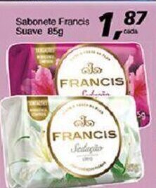 Supermercados Guanabara Sabonete Francis Suave 85g oferta