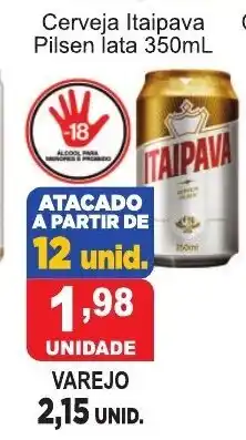 Cerveja Itaipava Pilsen Lata 350ml