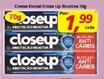 Creme Dental Close Up Bioativa 70g