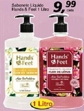 Supermercados Guanabara Sabonete Liquido Hands & Feet 1L oferta