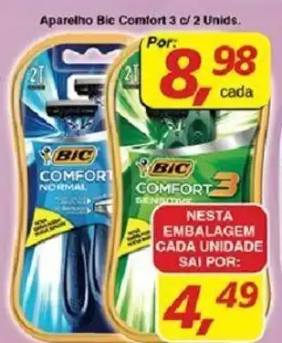 Supermercados Guanabara Aparelho Bic Comfort 3 c/ 2 unids. oferta