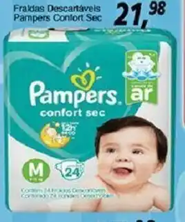 Supermercados Guanabara Fraldas Descartaveis Pampers Comfort Sec oferta