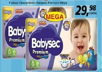 Supermercados Guanabara Fraldas Descartaveis Babysec Premium Mega oferta