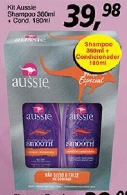 Supermercados Guanabara Kit Aussie Shampoo 360ml + Cond. 180ml oferta