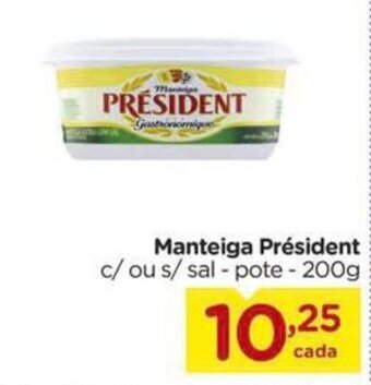 Carrefour Manteiga President 200g oferta