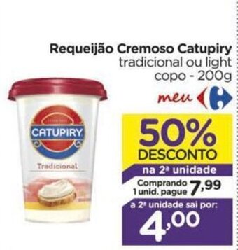 Carrefour Requeijao Cremoso Catupiry 200g oferta