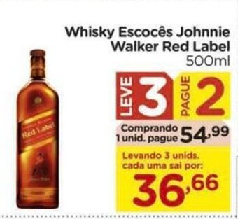 Carrefour Whisky Escoces Johnnie Walker Red Label 500ml oferta