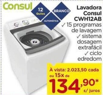 Lavadora Consul CWH12AB