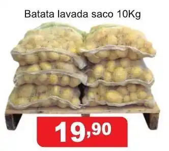 Fort Atacadista Batata lavada saco 10kg oferta