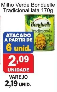 Milho Verde Bonduelle Tradicional lata 170g