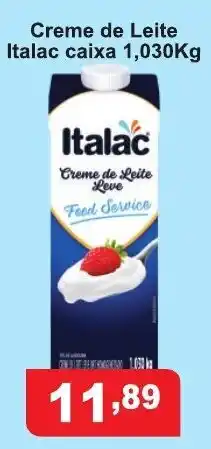 Fort Atacadista Creme de Leite Italac caixa 1.030kg oferta