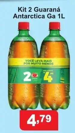 Fort Atacadista Kit 2 Guarana Antarctica Ga 1L oferta