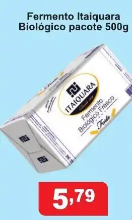 Fermento Itaiquara Biologico pacote 500g