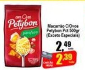 Higa's Supermercado Macarrao c/Ovos Petybon pct 500g oferta