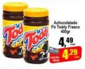 Higa's Supermercado Achocolatado po Toddy Frasco 400g oferta