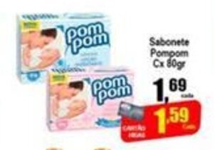 Higa's Supermercado Sabonete Pompom cx 80g oferta
