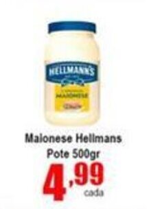 Higa's Supermercado Maionese Hellmann's Pote 500g oferta
