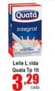 Higa's Supermercado Leite L.vida Quata Tp 1L oferta