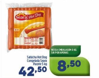 Arena Atacado Salsicha hot dog Congelada Seara pacote 1kg oferta